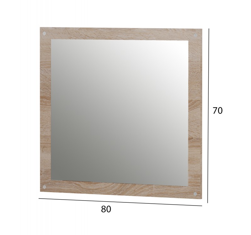 ΚΑΘΡΕΦΤΗΣ ΤΟΙΧΟΥ HM4360 ΜΕΛΑΜΙΝΗ ΣΕ ΣΟΝΑΜΑ 80x70x1.8(βάθος)εκ