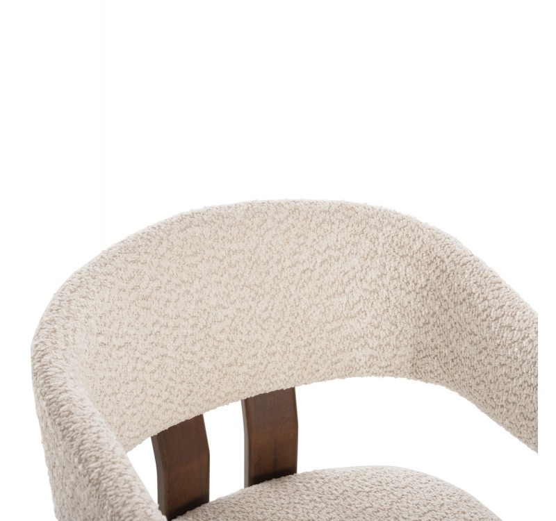 ΚΑΡΕΚΛΑ ZARRA HM9970.03 RUBBERWOOD ΣΕ ΚΑΡΥΔΙ-ΕΚΡΟΥ ΜΠΟΥΚΛΕ ΥΦΑΣΜΑ 55,5x59x81,5Υεκ