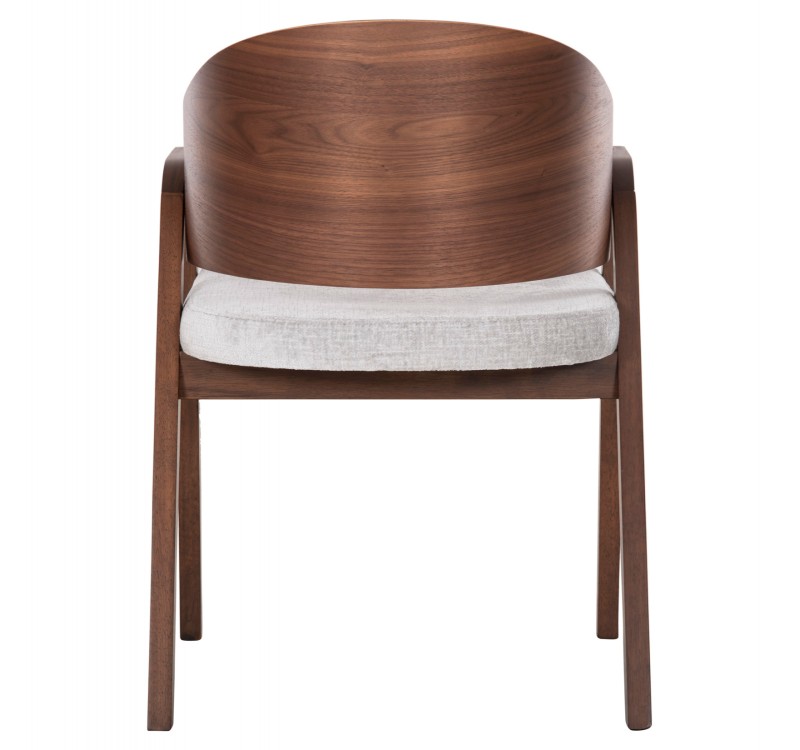 ΚΑΡΕΚΛΑ NERO HM9972 RUBBERWOOD ΣΕ ΚΑΡΥΔΙ-ΓΚΡΙ ΥΦΑΣΜΑ ΚΑΘΙΣΜΑ 56x56x78Yεκ.