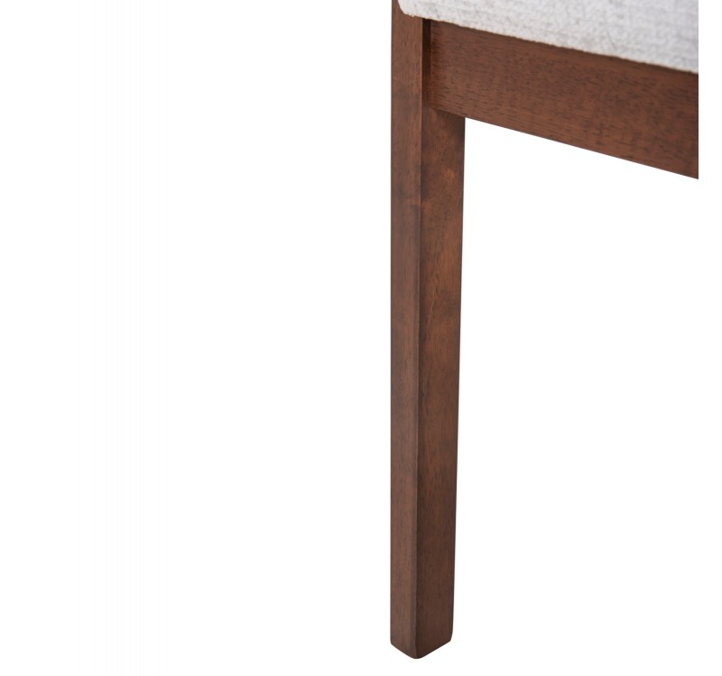 ΚΑΡΕΚΛΑ NERO HM9972 RUBBERWOOD ΣΕ ΚΑΡΥΔΙ-ΓΚΡΙ ΥΦΑΣΜΑ ΚΑΘΙΣΜΑ 56x56x78Yεκ.
