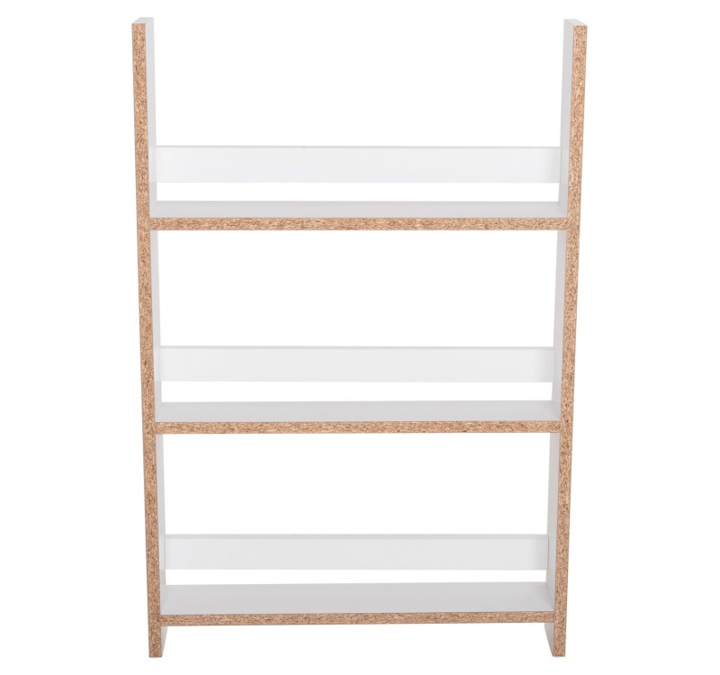 ΡΑΦΙΕΡΑ ΤΟΙΧΟΥ SANI HM18223.01 ΜΕΛΑΜΙΝΗ ΣΕ ΛΕΥΚΟ 60x10x90Υεκ. (3 ΡΑΦΙΑ)