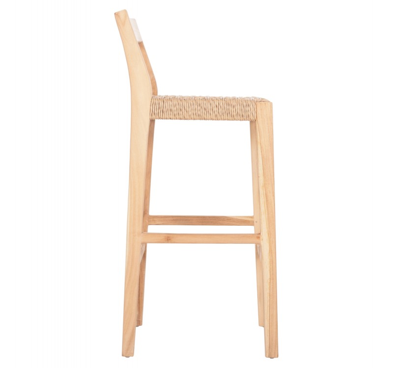 ΣΚΑΜΠΟ ΜΠΑΡ ΜΕ ΠΛΑΤΗ PLERED HM6129 ΞΥΛΟ ΤΕΑΚ & ΣΧΟΙΝΙ VIRO 40x45x100εκ.