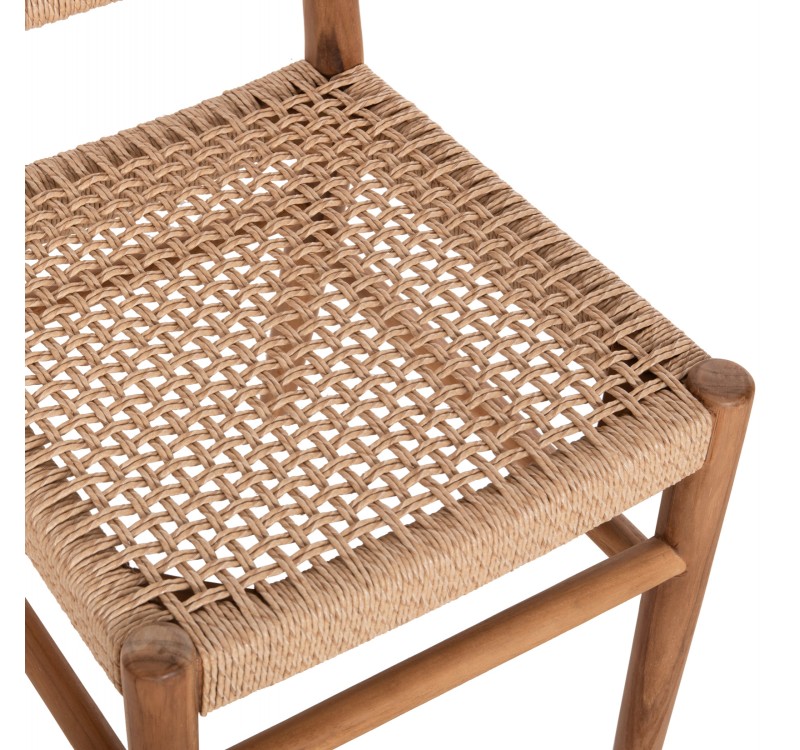 ΚΑΡΕΚΛΑ ROSCO HM6133 ΞΥΛΟ ΤΕΑΚ ΦΥΣΙΚΟ-ΣΧΟΙΝΙ VIRO ΜΠΕΖ 46x55x79Υεκ.