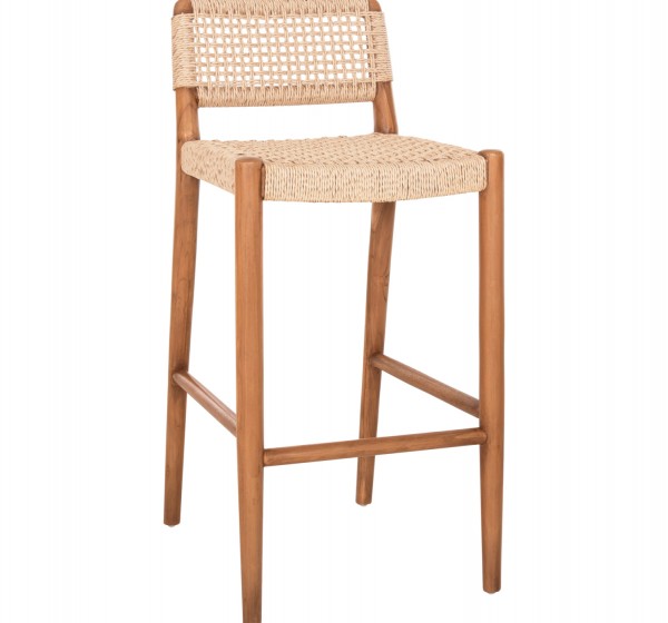 ΣΚΑΜΠΟ ΜΠΑΡ ROSCO HM6134 ΞΥΛΟ ΤΕΑΚ ΦΥΣΙΚΟ & ΣΧΟΙΝΙ VIRO ΜΠΕΖ 47x52x100Υεκ