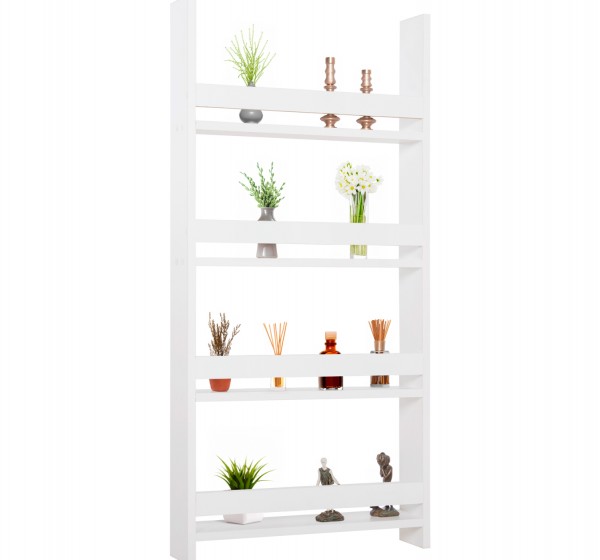 ΡΑΦΙΕΡΑ ΤΟΙΧΟΥ SANI HM18224.01 ΜΕΛΑΜΙΝΗ ΣΕ ΛΕΥΚΟ 60x10x120Υεκ. (4 ΡΑΦΙΑ)