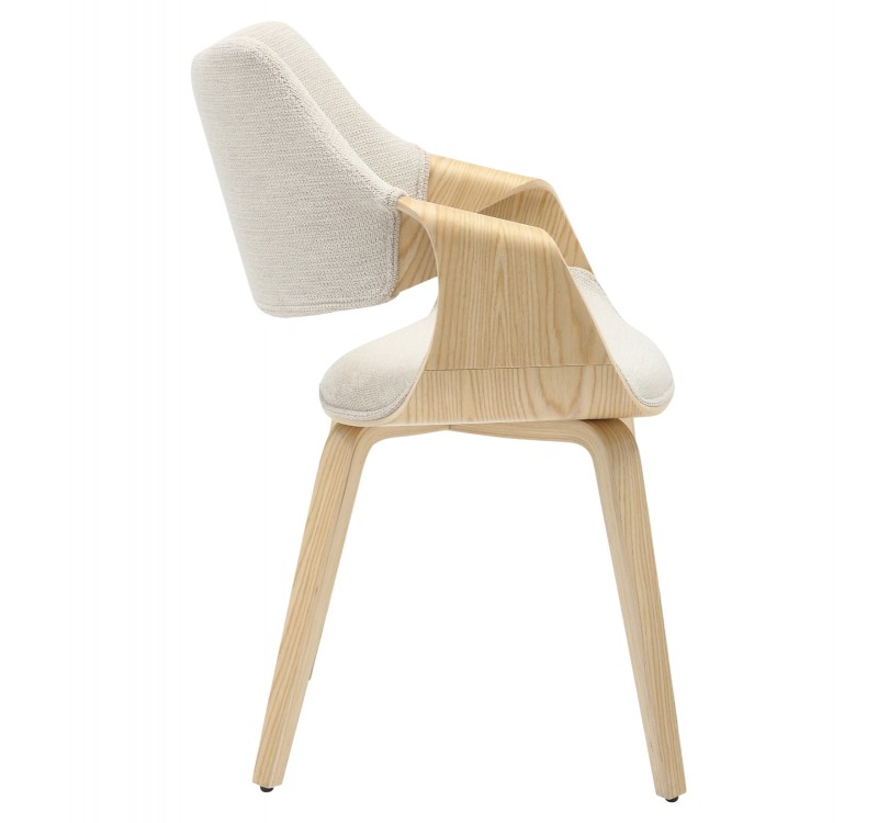 ΚΑΡΕΚΛΑ ΤΡΑΠΕΖΑΡΙΑΣ NETTO HM9976.01 ΣΚΕΛΕΤΟΣ Κ.Π. ΣΕ ΟΑΚ-ΜΠΕΖ ΥΦΑΣΜΑ 55x56x83,5Υεκ