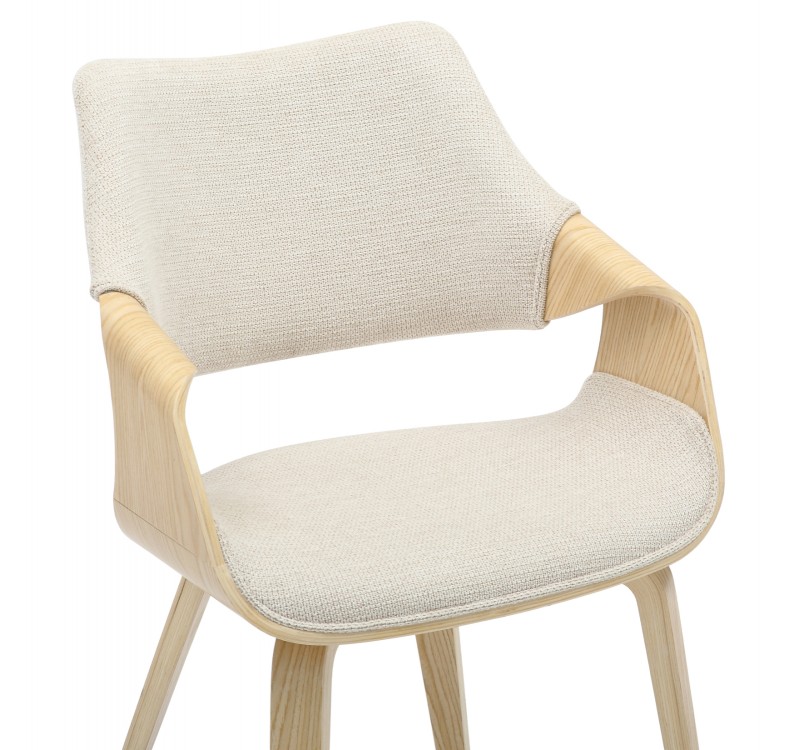 ΚΑΡΕΚΛΑ ΤΡΑΠΕΖΑΡΙΑΣ NETTO HM9976.01 ΣΚΕΛΕΤΟΣ Κ.Π. ΣΕ ΟΑΚ-ΜΠΕΖ ΥΦΑΣΜΑ 55x56x83,5Υεκ