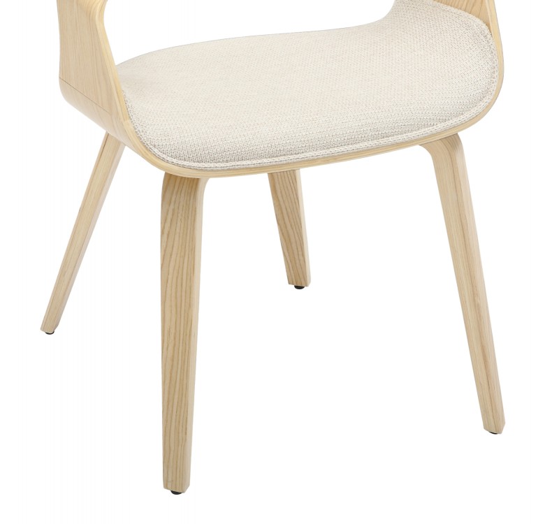 ΚΑΡΕΚΛΑ ΤΡΑΠΕΖΑΡΙΑΣ NETTO HM9976.01 ΣΚΕΛΕΤΟΣ Κ.Π. ΣΕ ΟΑΚ-ΜΠΕΖ ΥΦΑΣΜΑ 55x56x83,5Υεκ