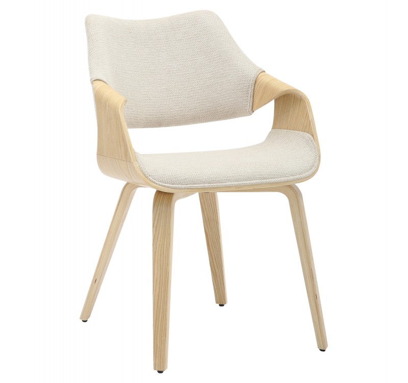 ΚΑΡΕΚΛΑ ΤΡΑΠΕΖΑΡΙΑΣ NETTO HM9976.01 ΣΚΕΛΕΤΟΣ Κ.Π. ΣΕ ΟΑΚ-ΜΠΕΖ ΥΦΑΣΜΑ 55x56x83,5Υεκ