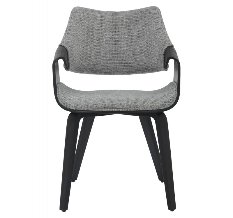 ΚΑΡΕΚΛΑ ΤΡΑΠΕΖΑΡΙΑΣ NETTO HM9976.02 ΣΚΕΛΕΤΟΣ Κ.Π. ΣΕ ΜΑΥΡΟ-ΓΚΡΙ ΥΦΑΣΜΑ 55x56x83,5Υεκ