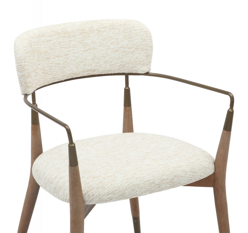 ΠΟΛΥΘΡΟΝΑ ROY HM9978.01 ΣΚΕΛΕΤΟΣ ΞΥΛΟ ΟΞΙΑΣ-ΜΕΤΑΛ.ΜΠΡΑΤΣΑ-ΕΚΡΟΥ ΥΦΑΣΜΑ 51x48x77,5Υεκ