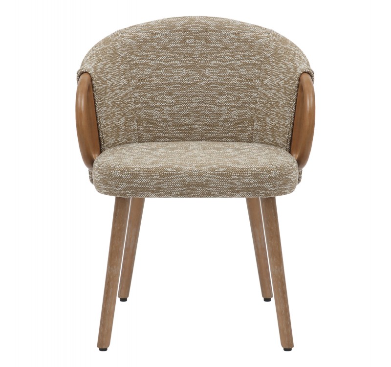 ΚΑΡΕΚΛΑ ΤΡΑΠΕΖΑΡΙΑΣ RIG HM9979.01 WHITE WASH ΞΥΛΟ ΟΞΙΑΣ-ΜΠΕΖ ΥΦΑΣΜΑ 59x58,5x72,5Υεκ.