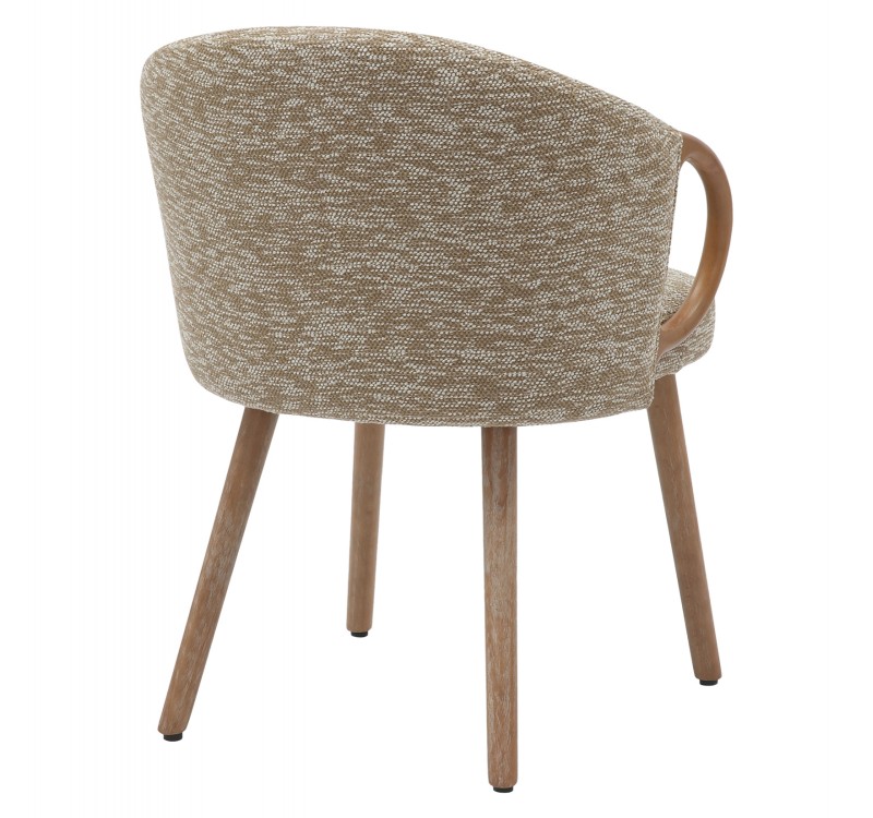 ΚΑΡΕΚΛΑ ΤΡΑΠΕΖΑΡΙΑΣ RIG HM9979.01 WHITE WASH ΞΥΛΟ ΟΞΙΑΣ-ΜΠΕΖ ΥΦΑΣΜΑ 59x58,5x72,5Υεκ.