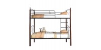 ΚΟΥΚΕΤΑ ΚΡΕΒΑΤΙ STOREY HM687 ΜΑΥΡΟ ΜΕΤΑΛΛΟ-ΚΑΡΥΔΙ RUBBERWOOD-ΓΙΑ ΣΤΡΩΜΑ 190x90εκ