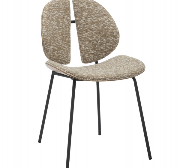 ΚΑΡΕΚΛΑ ΤΡΑΠΕΖΑΡΙΑΣ LUNGS HM9982.01 ΜΑΥΡΟ ΜΕΤΑΛΛΟ-ΜΠΕΖ ΥΦΑΣΜΑ 49x53,5x80Υεκ.