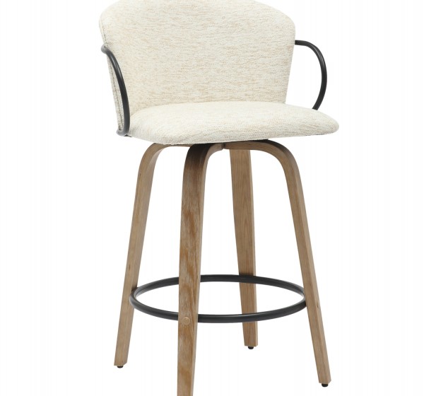 ΣΚΑΜΠΟ ΜΠΑΡ ΜΕΣ.ΥΨΟΥΣ NEBOR HM9986.01 ΠΟΔΙΑ Κ.Π.-ΜΑΥΡΟ ΜΕΤΑΛΛΟ-ΕΚΡΟΥ ΥΦΑΣΜΑ 53,5x51x90Υεκ