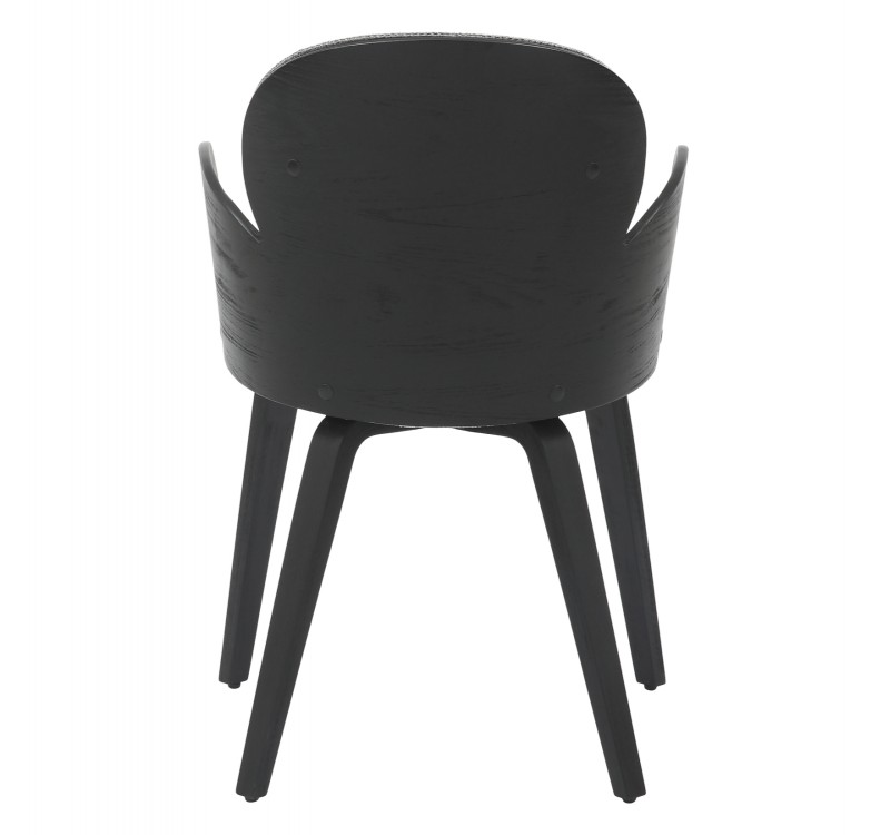 ΠΟΛΥΘΡΟΝΑΚΙ ΤΡΑΠΕΖΑΡΙΑΣ DARNELL HM9974.02 ΜΑΥΡΟ Κ.Π.-ΓΚΡΙ ΥΦΑΣΜΑ 56x56x83Υεκ.