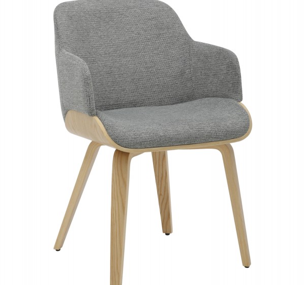 ΚΑΡΕΚΛΑ ΤΡΑΠΕΖΑΡΙΑΣ PRIETO HM9989.01 ΣΚΕΛΕΤΟΣ Κ.Π. ΟΑΚ-ΓΚΡΙ ΥΦΑΣΜΑ 54,5x44x89,5Υεκ.