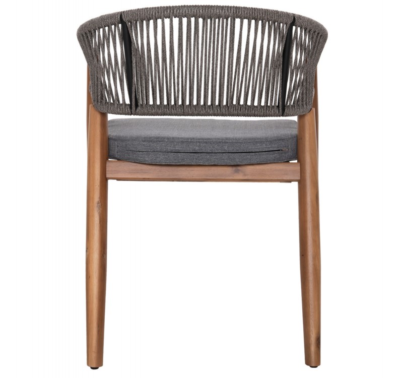 ΠΟΛΥΘΡΟΝΑ NAVAN HM6135.01 ΞΥΛΟ ΑΚΑΚΙΑΣ ΦΥΣΙΚΟ-ΣΧΟΙΝΙ NYLON ΓΚΡΙ 59x58x76Υεκ.