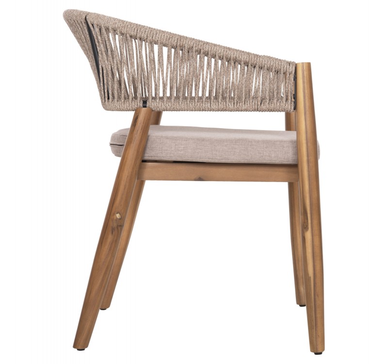 ΠΟΛΥΘΡΟΝΑ NAVAN HM6135.02 ΞΥΛΟ ΑΚΑΚΙΑΣ ΦΥΣΙΚΟ-ΣΧΟΙΝΙ NYLON ΜΠΕΖ 59x58x76Υεκ.