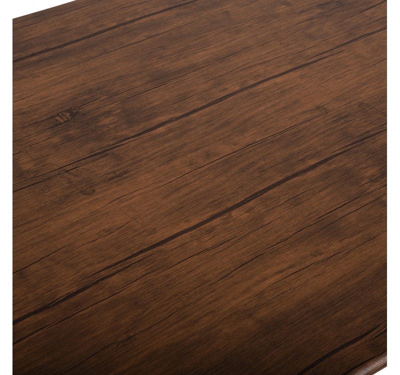 ΣΕΤ ΤΡΑΠΕΖΑΡΙΑΣ 5ΤΜΧ PEARY HM9416.11 ΜΕΤΑΛΛΟ ΜΑΥΡΟ-MDF ΚΑΡΥΔΙ 110x60x74Yεκ.