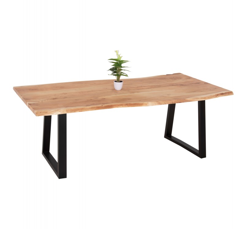 ΤΡΑΠΕΖΙ ΤΡΑΠΕΖΑΡΙΑΣ MONTANA HM8337.21 ΠΑΧΟΣ 4εκ. ΜΑΣΙΦ ΞΥΛΟ ΑΚΑΚΙΑΣ 200x93x74Υεκ.