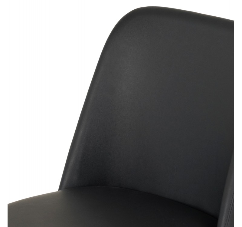 KΑΡΕΚΛΑ ΤΡΑΠΕΖΑΡΙΑΣ FURLAN HM9944.01 RUBBERWOOD-ΜΑΥΡΟ PU 54,5x58x86Υεκ