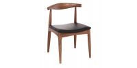 KΑΡΕΚΛΑ ΤΡΑΠΕΖΑΡΙΑΣ ALOR HM9947.03 RUBBERWOOD ΚΑΡΥΔΙ-ΜΑΥΡΟ PU 55x51x75Υεκ