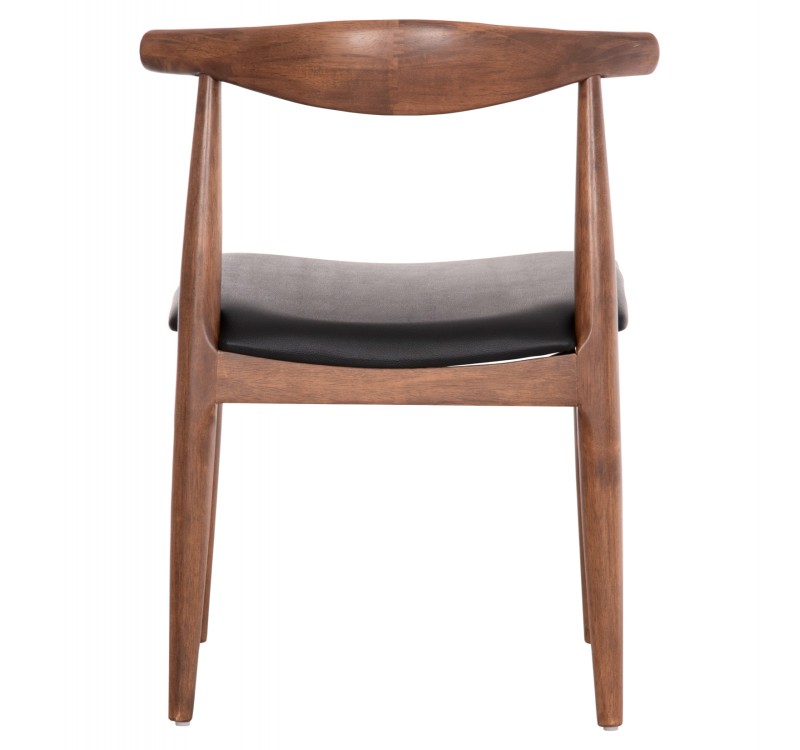 KΑΡΕΚΛΑ ΤΡΑΠΕΖΑΡΙΑΣ ALOR HM9947.03 RUBBERWOOD ΚΑΡΥΔΙ-ΜΑΥΡΟ PU 55x51x75Υεκ