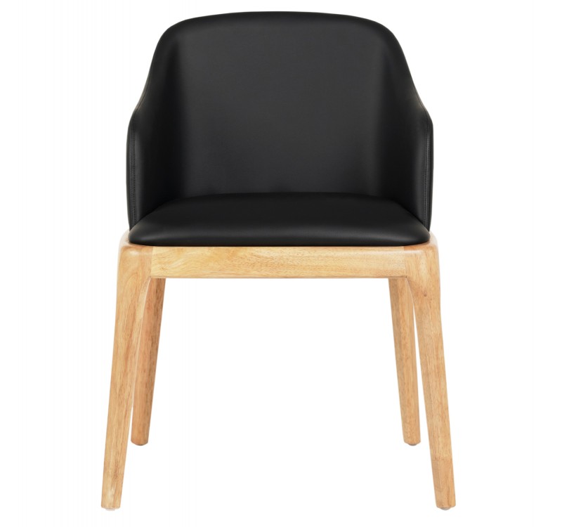 ΠΟΛΥΘΡΟΝΑ ΤΡΑΠΕΖΑΡΙΑΣ FURLAN HM9949.01 RUBBERWOOD ΣΕ ΟΑΚ-ΜΑΥΡΟ PU 54,5x58x78Υεκ.