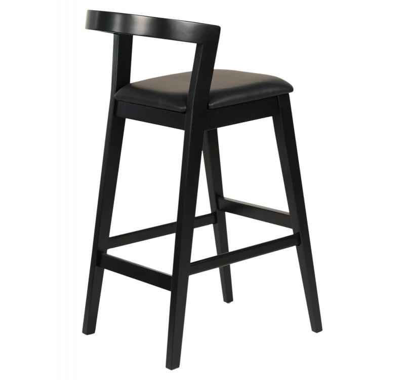ΣΚΑΜΠΟ ΜΠΑΡ NAMI HM9952.02 RUBBERWOOD & PU-ΜΑΥΡΟ 47,5x59x102,5Υεκ.