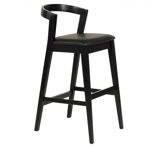 ΣΚΑΜΠΟ ΜΠΑΡ NAMI HM9952.02 RUBBERWOOD & PU-ΜΑΥΡΟ 47,5x59x102,5Υεκ.
