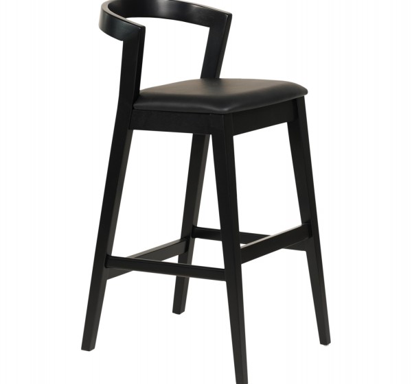 ΣΚΑΜΠΟ ΜΠΑΡ NAMI HM9952.02 RUBBERWOOD & PU-ΜΑΥΡΟ 47,5x59x102,5Υεκ.