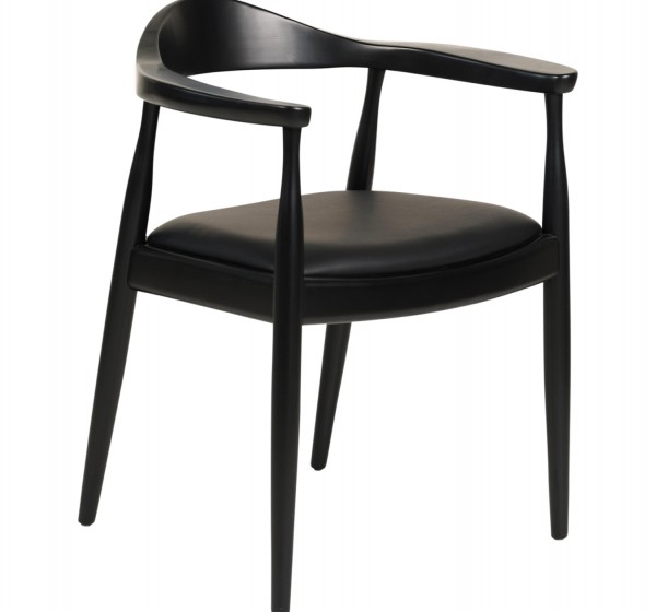 ΠΟΛΥΘΡΟΝΑ ΤΡΑΠΕΖΑΡΙΑΣ ADOR HM9948.02 RUBBERWOOD ΚΑΙ PU-ΜΑΥΡΟ 62x54x76,5Υεκ