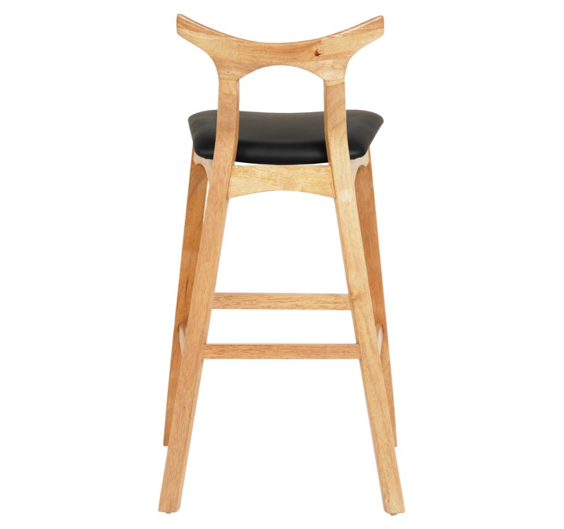 ΣΚΑΜΠΟ ΜΠΑΡ USOPP HM9951.01 RUBBERWOOD ΣΕ ΟΑΚ-ΜΑΥΡΟ PU 43x41x100Υεκ.