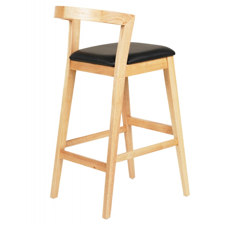 ΣΚΑΜΠΟ ΜΠΑΡ NAMI HM9952.01 RUBBERWOOD ΣΕ ΟΑΚ-ΜΑΥΡΟ PU 47,5x59x102,5Υεκ.