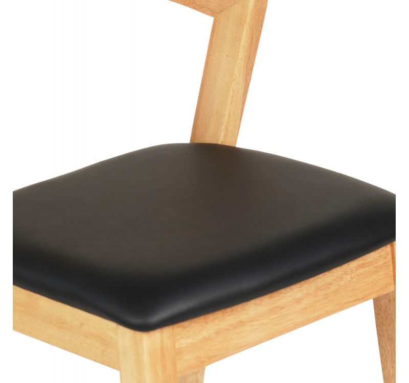 ΣΚΑΜΠΟ ΜΠΑΡ NAMI HM9952.01 RUBBERWOOD ΣΕ ΟΑΚ-ΜΑΥΡΟ PU 47,5x59x102,5Υεκ.