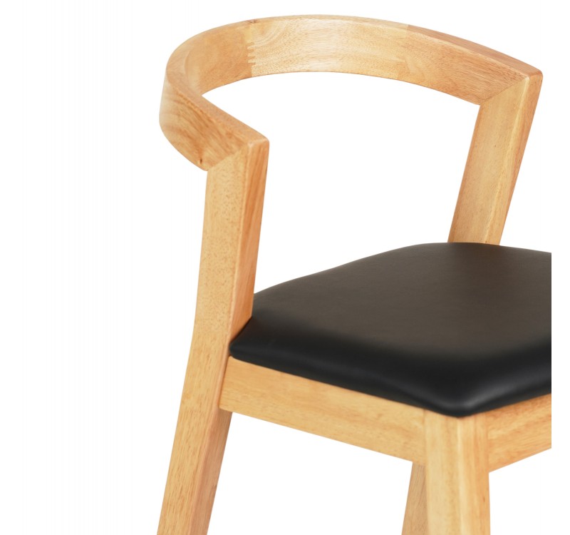 ΣΚΑΜΠΟ ΜΠΑΡ NAMI HM9952.01 RUBBERWOOD ΣΕ ΟΑΚ-ΜΑΥΡΟ PU 47,5x59x102,5Υεκ.