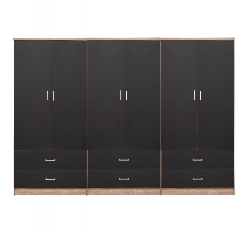 ΝΤΟΥΛΑΠΑ 6ΦΥΛΛΗ REINA ME 6 ΣΥΡΤΑΡΙΑ HM21060.03 ΜΕΛΑΜΙΝΗ ΣΕ ΓΚΡΙ-ΣΟΝΑΜΑ 240x42x181Υεκ