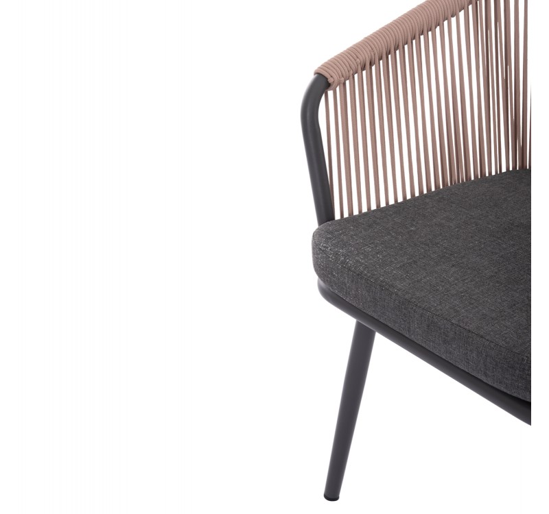 ΠΟΛΥΘΡΟΝΑ ΑΛΟΥΜΙΝΙΟΥ HARRIET HM5548.12 ΑΝΘΡΑΚΙ-ΜΠΕΖ ΣΧΟΙΝΙ 60x62x80,5Υεκ