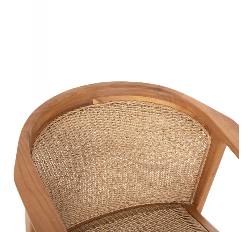 ΠΟΛΥΘΡΟΝΑ ΤΡΑΠΕΖΑΡΙΑΣ RENLY HM18239 ΞΥΛΟ ΤΕΑΚ ΦΥΣΙΚΟ-ΣΧΟΙΝΙ VIRO 60x59x82Υεκ.