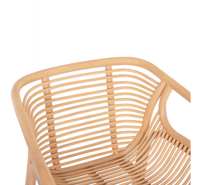 ΠΟΛΥΘΡΟΝΑ MEL ΕΣΩΤ. ΧΩΡΩΝ HM9954.01 ΦΥΣΙΚΟ RATTAN 62x57,5x79,5Υεκ.
