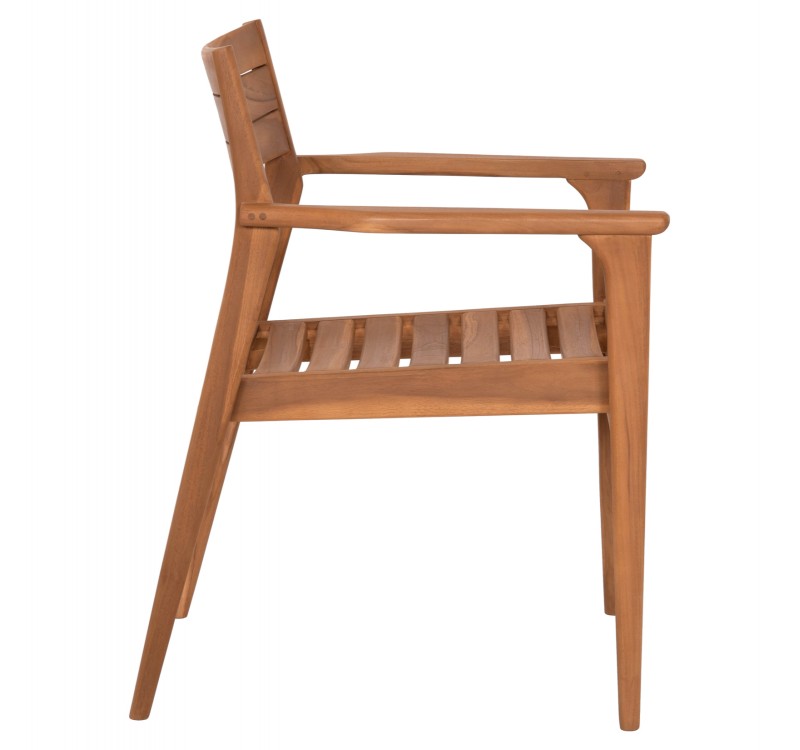 ΠΟΛΥΘΡΟΝΑ BOZZY HM9935 ΜΑΣΙΦ ΞΥΛΟ TEAK ΣΕ ΦΥΣΙΚΟ 58x61x80,5Υ