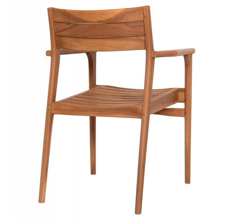 ΠΟΛΥΘΡΟΝΑ BOZZY HM9935 ΜΑΣΙΦ ΞΥΛΟ TEAK ΣΕ ΦΥΣΙΚΟ 58x61x80,5Υ