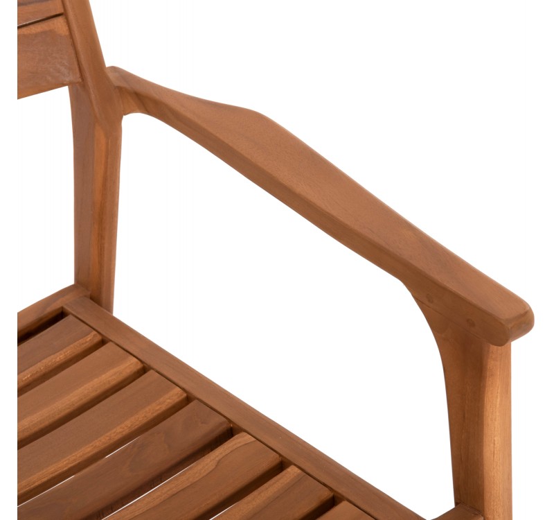 ΠΟΛΥΘΡΟΝΑ BOZZY HM9935 ΜΑΣΙΦ ΞΥΛΟ TEAK ΣΕ ΦΥΣΙΚΟ 58x61x80,5Υ