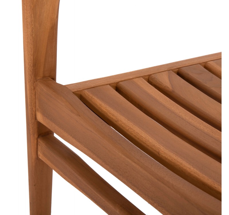 ΠΟΛΥΘΡΟΝΑ BOZZY HM9935 ΜΑΣΙΦ ΞΥΛΟ TEAK ΣΕ ΦΥΣΙΚΟ 58x61x80,5Υ