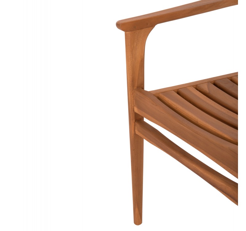 ΠΟΛΥΘΡΟΝΑ BOZZY HM9935 ΜΑΣΙΦ ΞΥΛΟ TEAK ΣΕ ΦΥΣΙΚΟ 58x61x80,5Υ