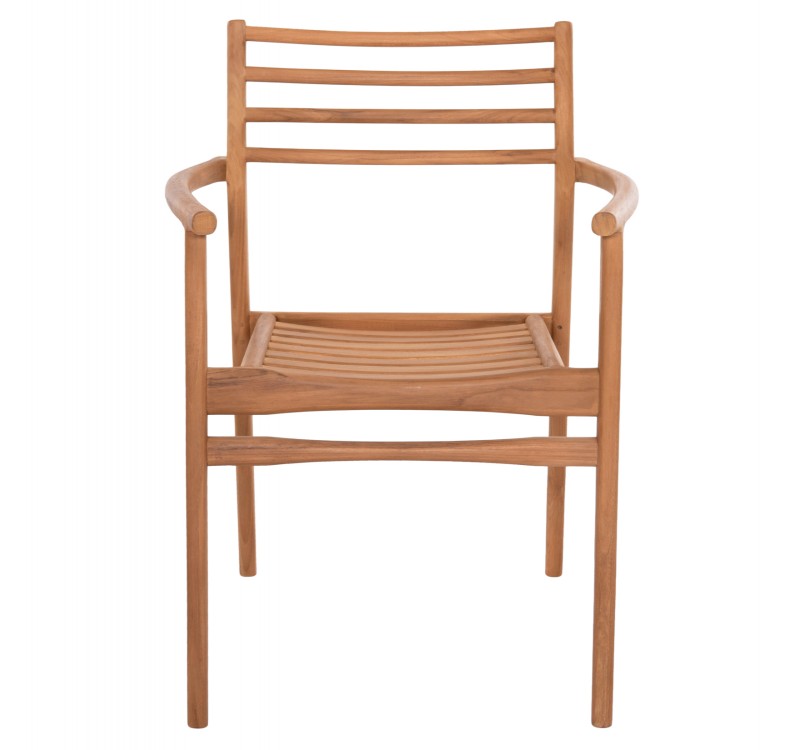 ΠΟΛΥΘΡΟΝΑ MOOSEN HM9936 ΜΑΣΙΦ ΞΥΛΟ TEAK ΣΕ ΦΥΣΙΚΟ 59x60x78,5Υ