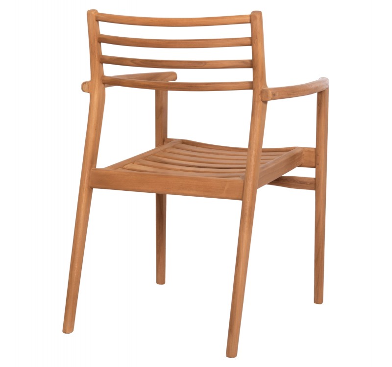 ΠΟΛΥΘΡΟΝΑ MOOSEN HM9936 ΜΑΣΙΦ ΞΥΛΟ TEAK ΣΕ ΦΥΣΙΚΟ 59x60x78,5Υ