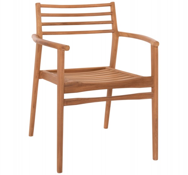 ΠΟΛΥΘΡΟΝΑ MOOSEN HM9936 ΜΑΣΙΦ ΞΥΛΟ TEAK ΣΕ ΦΥΣΙΚΟ 59x60x78,5Υ